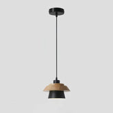 Simple Macaron Wood Pendant Light For Bedroom